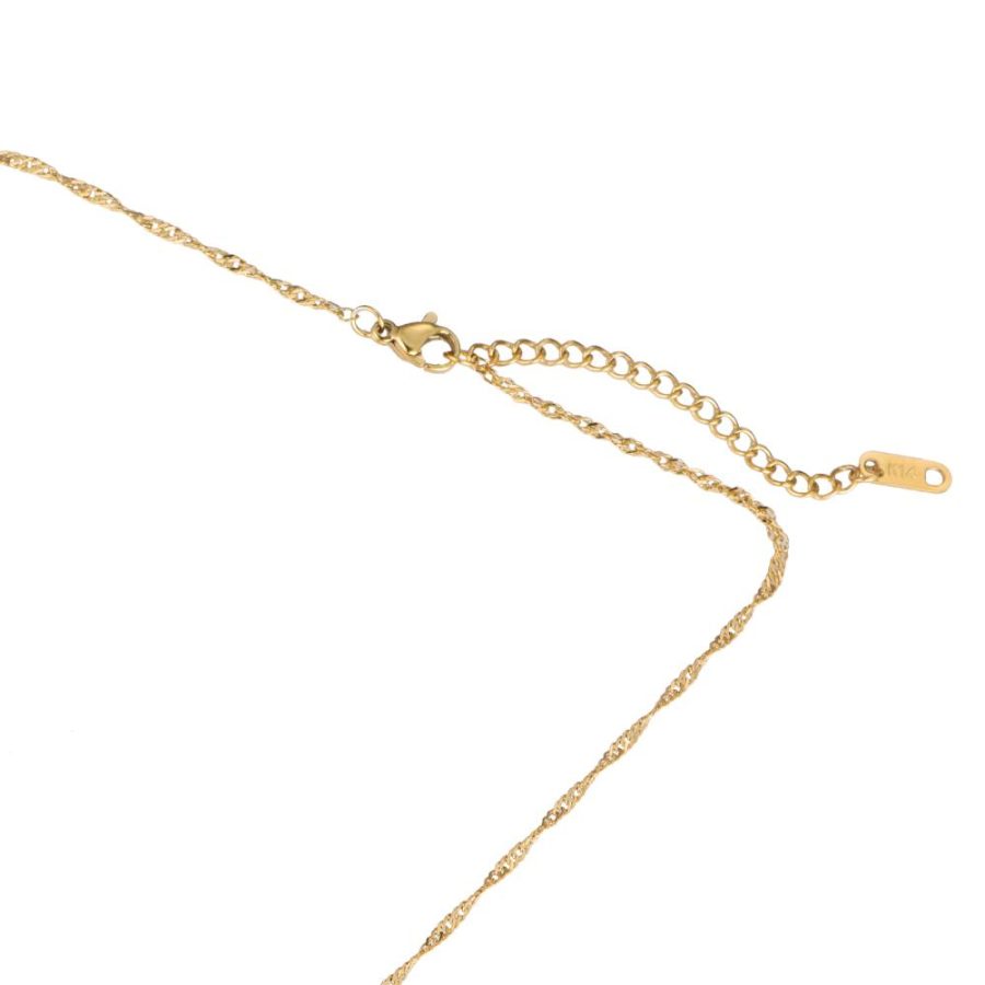 Sculpture Edelstahl Kette gold 2